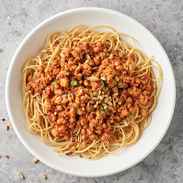 Sweet & Spicy Hot Chili Turkey Noodles