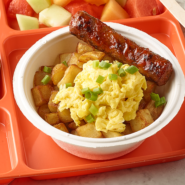 Spicy Turkey Sausage & Potato Breakfast Bowl